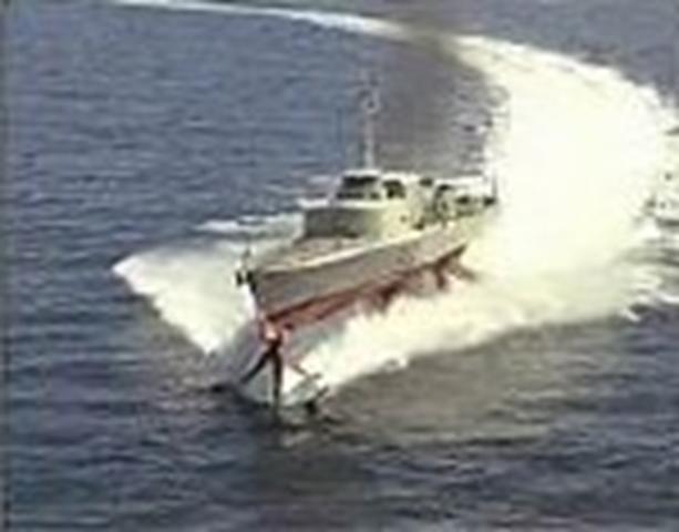 Hydrofoil at speed