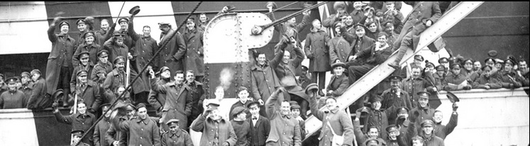 Canadian Troops aboard RMS Olympic