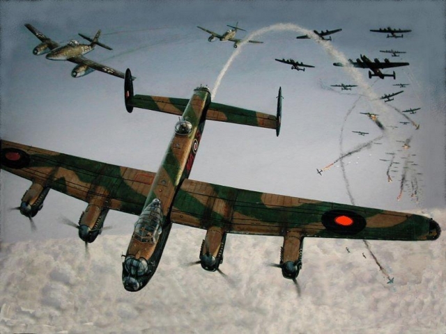 Painting of the Action Commissioned by Sandy Mutch